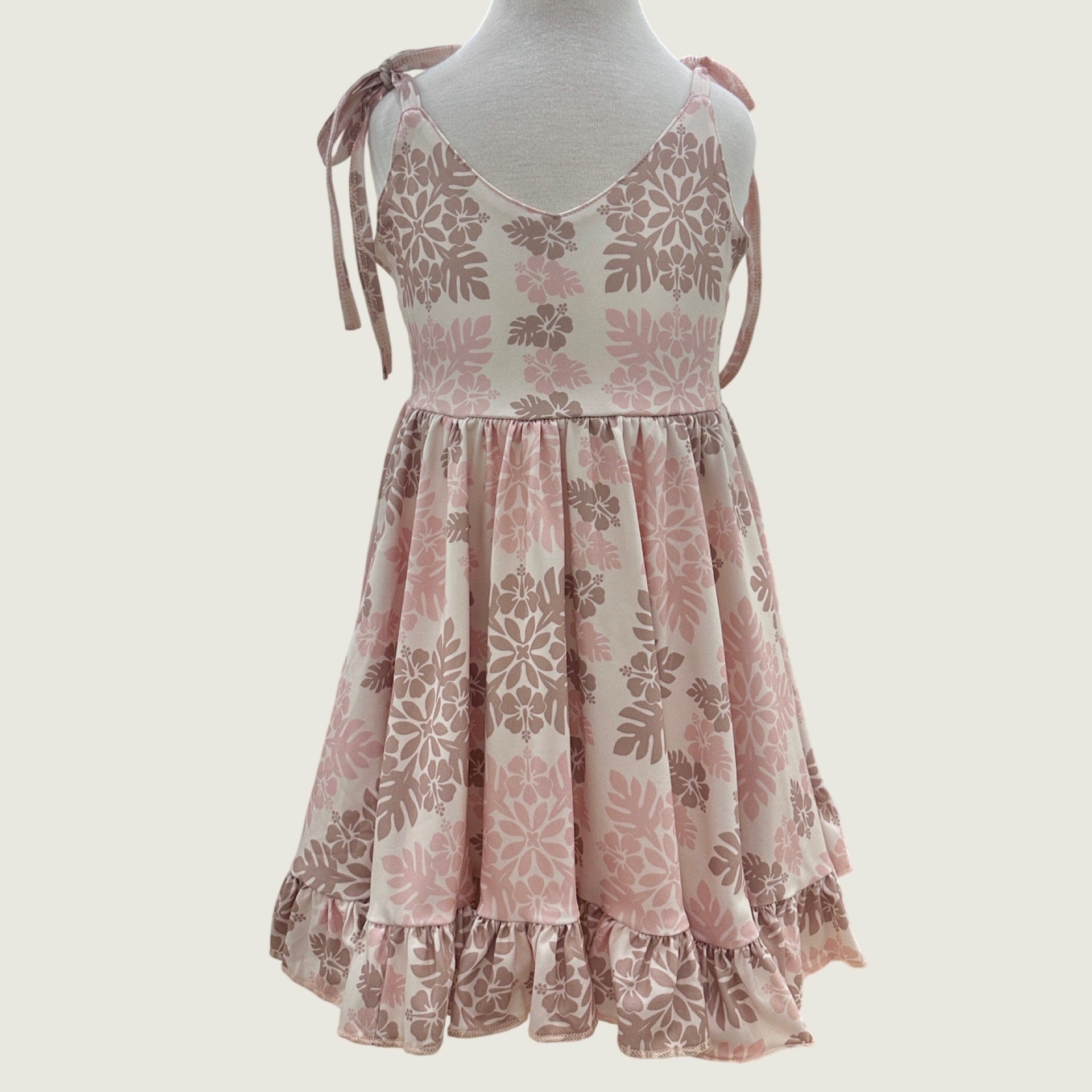 Pink Sands Heirloom Shoulder Tie Dress