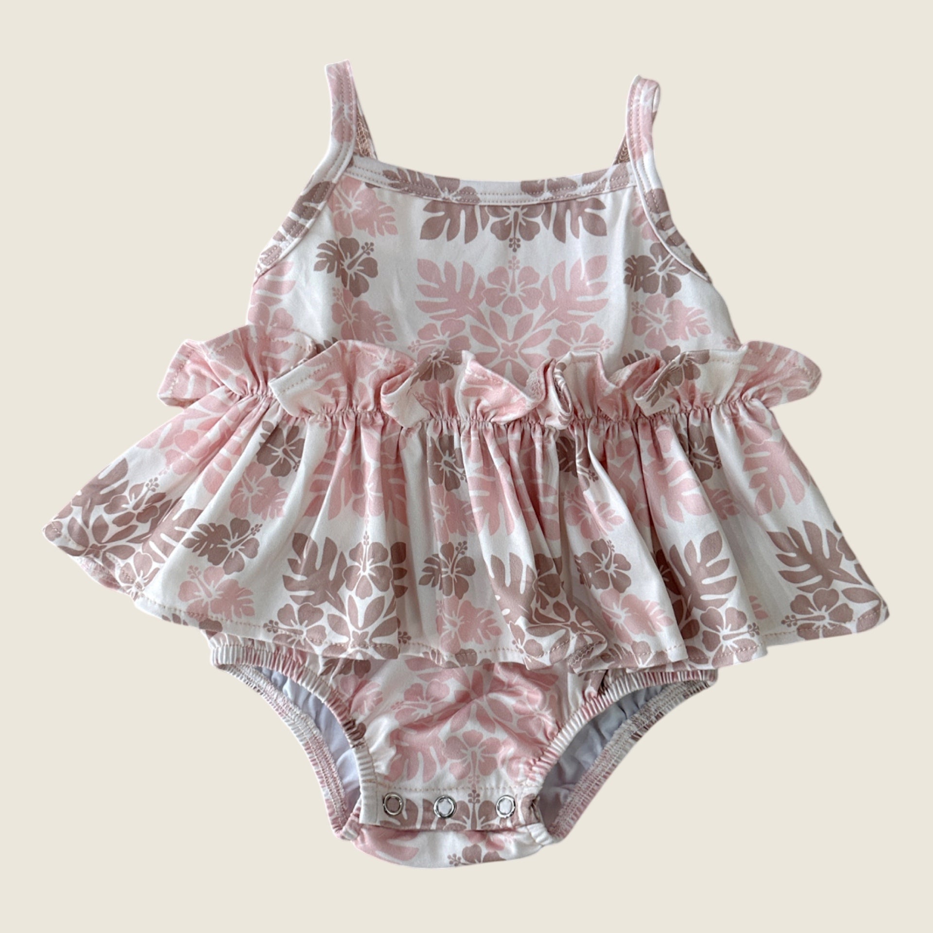 Pink sands | Heirloom Thin strap Onesie