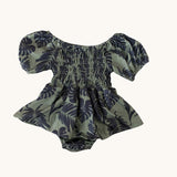 Sage Palm Sleeved Melody Romper