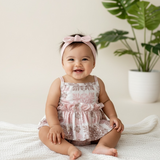 Pink sands | Heirloom Thin strap Onesie