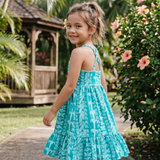 Teal Lei Brooklyn Dress