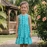 Teal Lei Brooklyn Dress