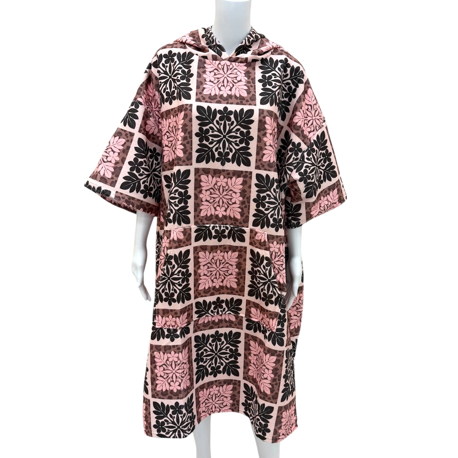 Adult Wild Blossom Hooded Towel - Sweet Sweet Honey Hawaii