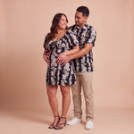 Black Mauna lani Mens's collared Shirt - Sweet Sweet Honey Hawaii
