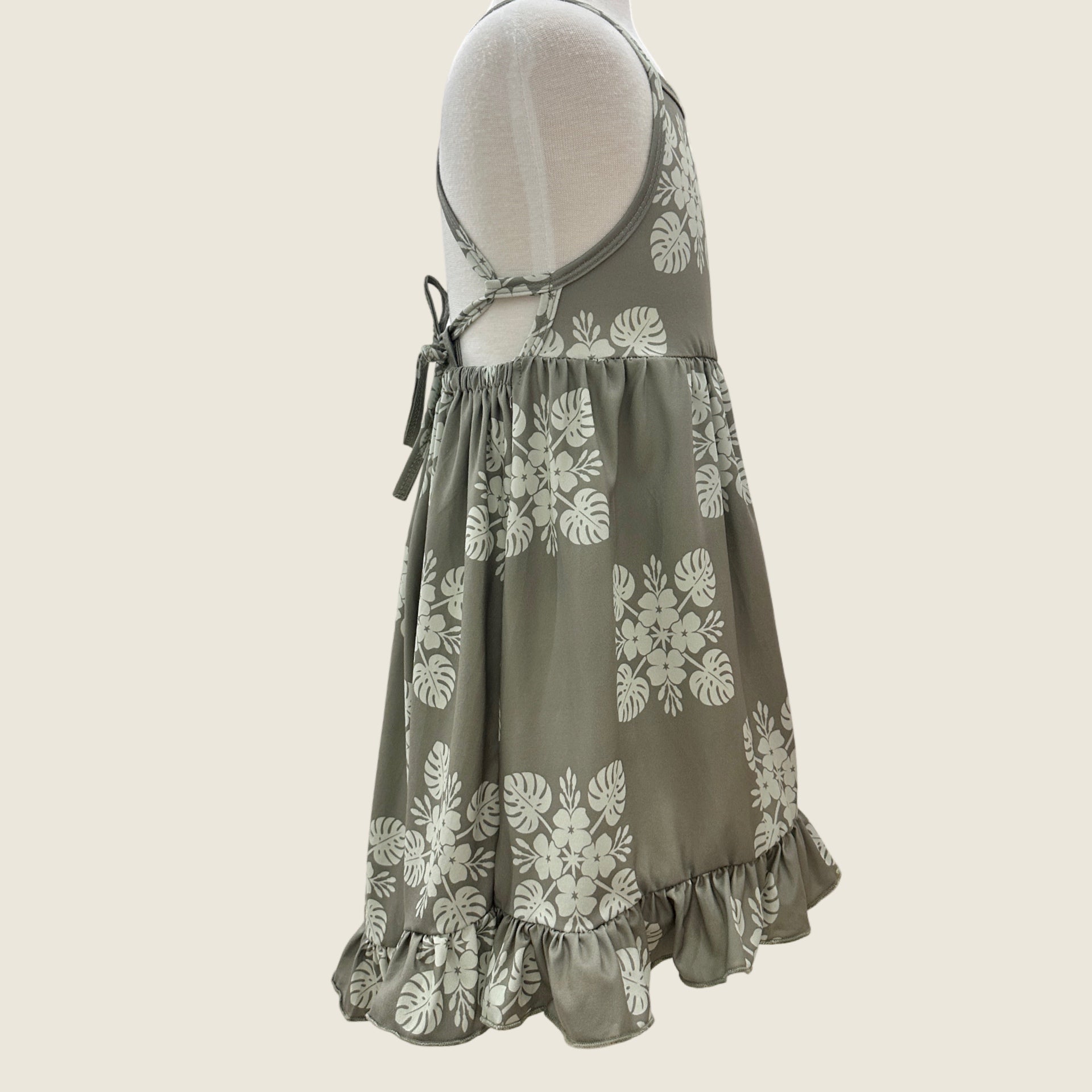 Green 'Ilima Quilt stella Dress - Sweet Sweet Honey Hawaii