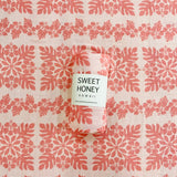 Hibiscus Quilt Pink Swaddle Blanket - Sweet Sweet Honey Hawaii