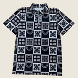 Ho'opili Black Men's collared Shirt - Sweet Sweet Honey Hawaii