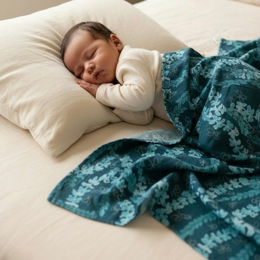 Lanikai Swaddle Blanket - Sweet Sweet Honey Hawaii