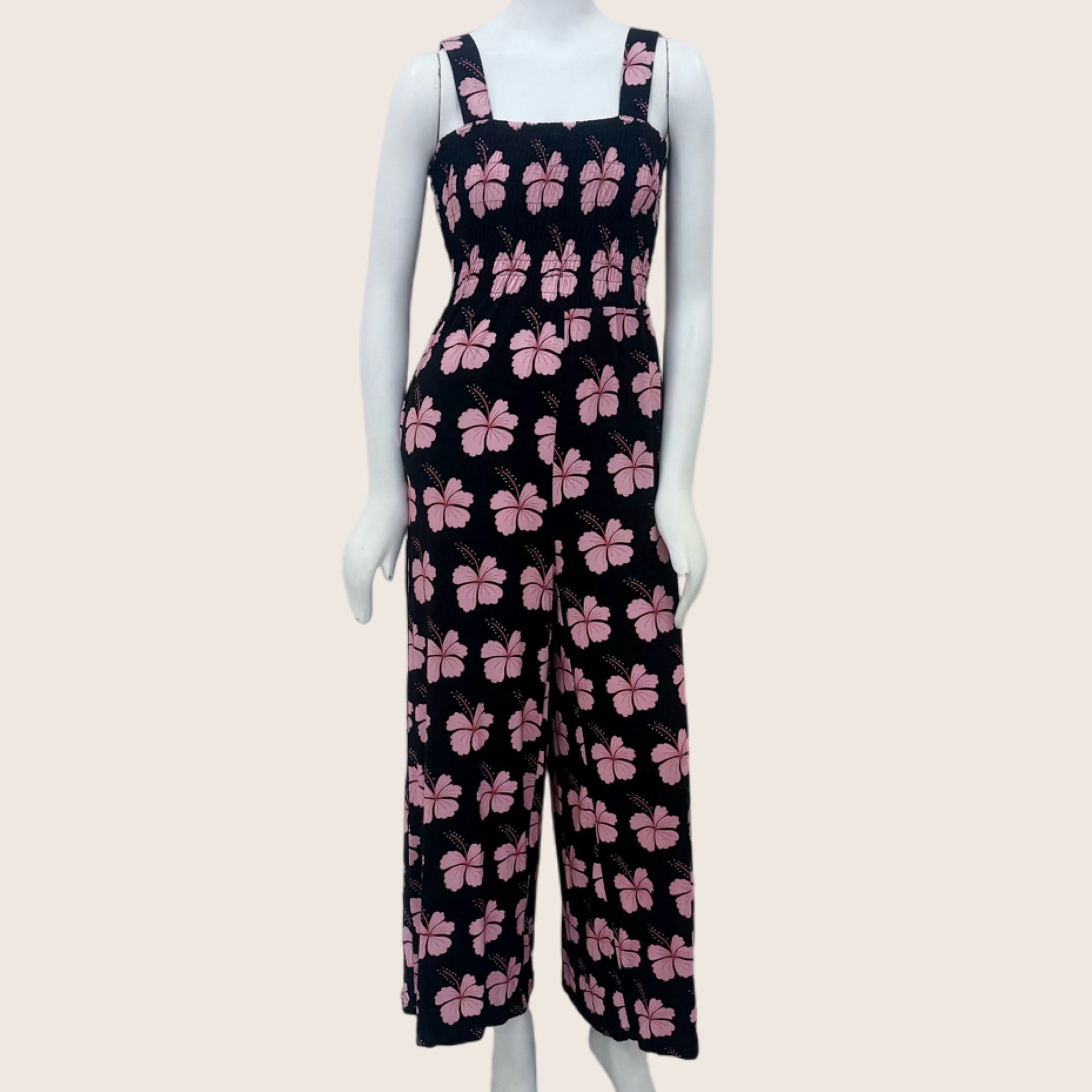 Midnight Hibiscus Chanel Jumpsuit - Sweet Sweet Honey Hawaii