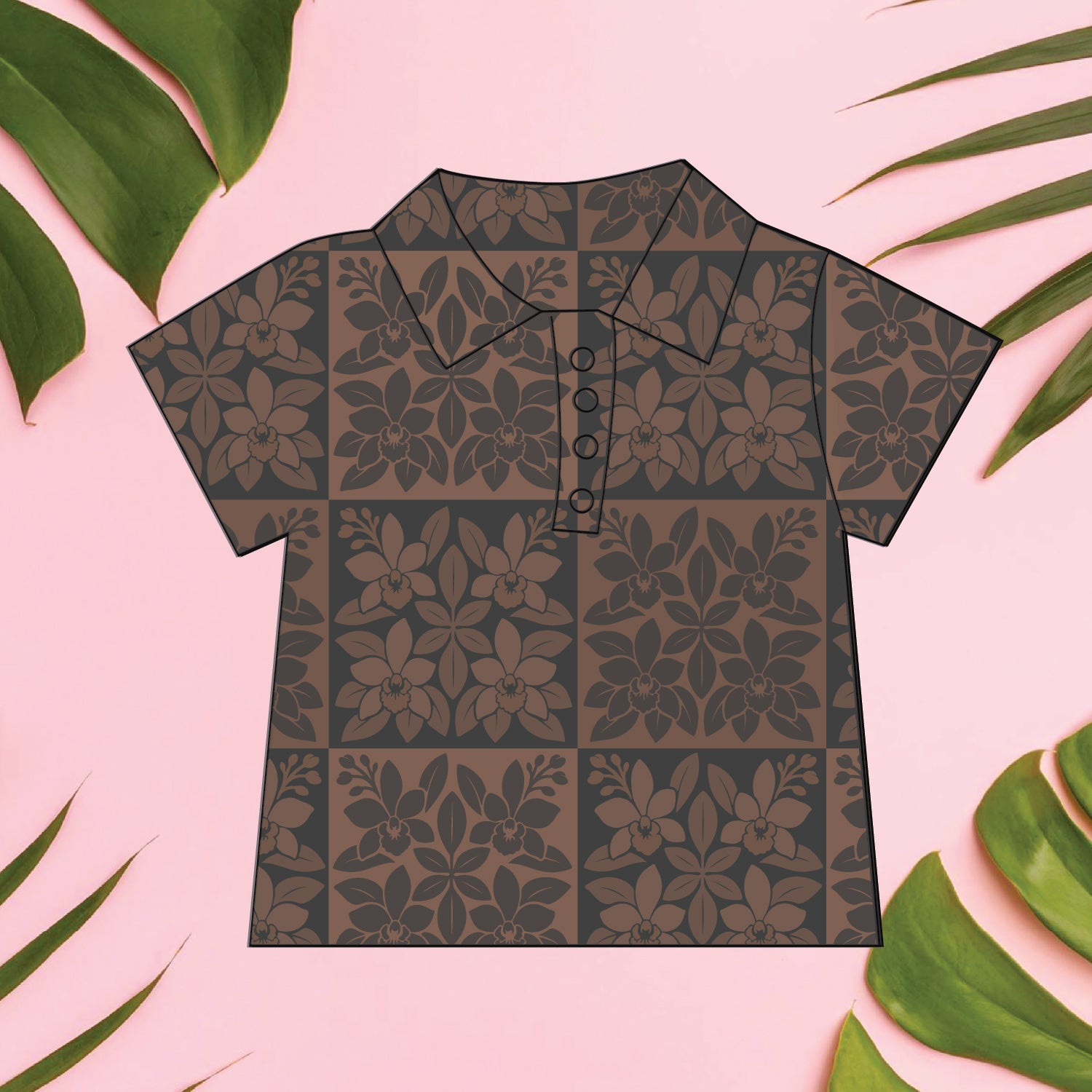Orchid | Heirloom Men's collared Shirt - Sweet Sweet Honey Hawaii