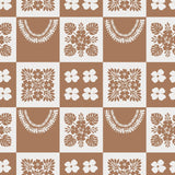 PRE - ORDER: Large: Tan Ho'opili / Lei Minky blanket - Sweet Sweet Honey Hawaii