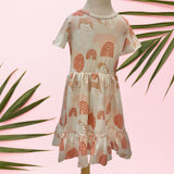 Rainbow Monstera Tee Dress - Sweet Sweet Honey Hawaii