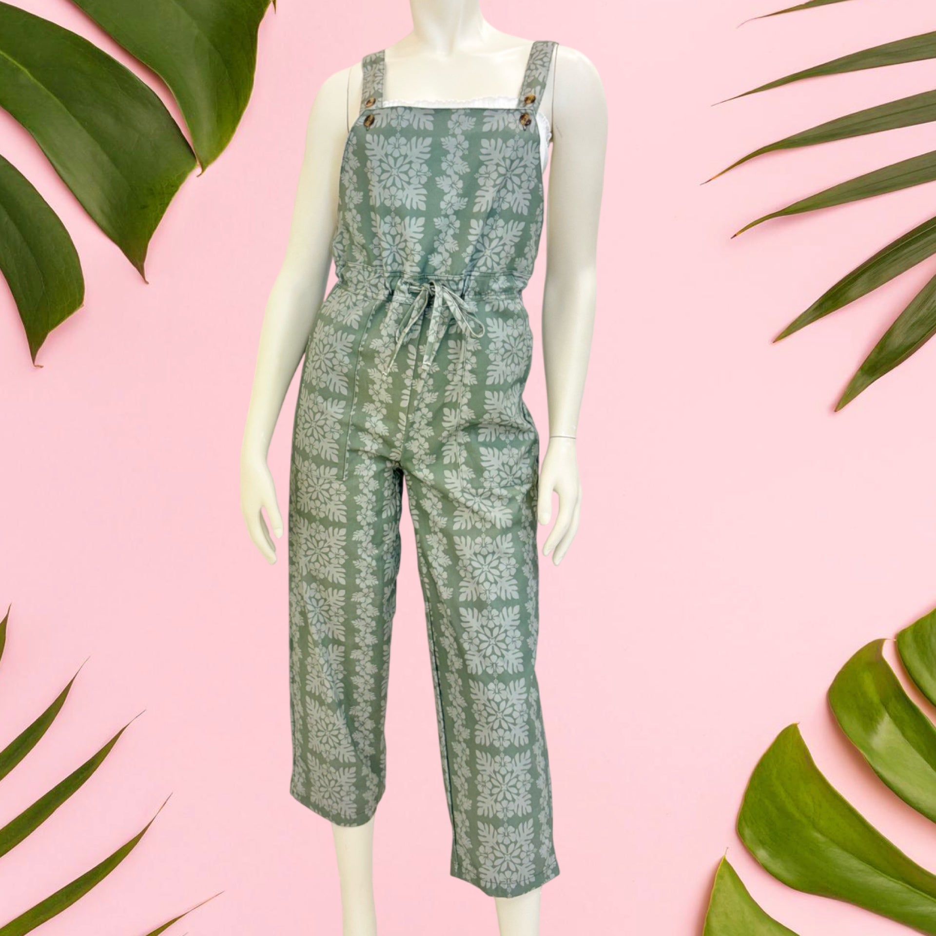 Sage Denim Women's Quilt Overalls - Sweet Sweet Honey Hawaii