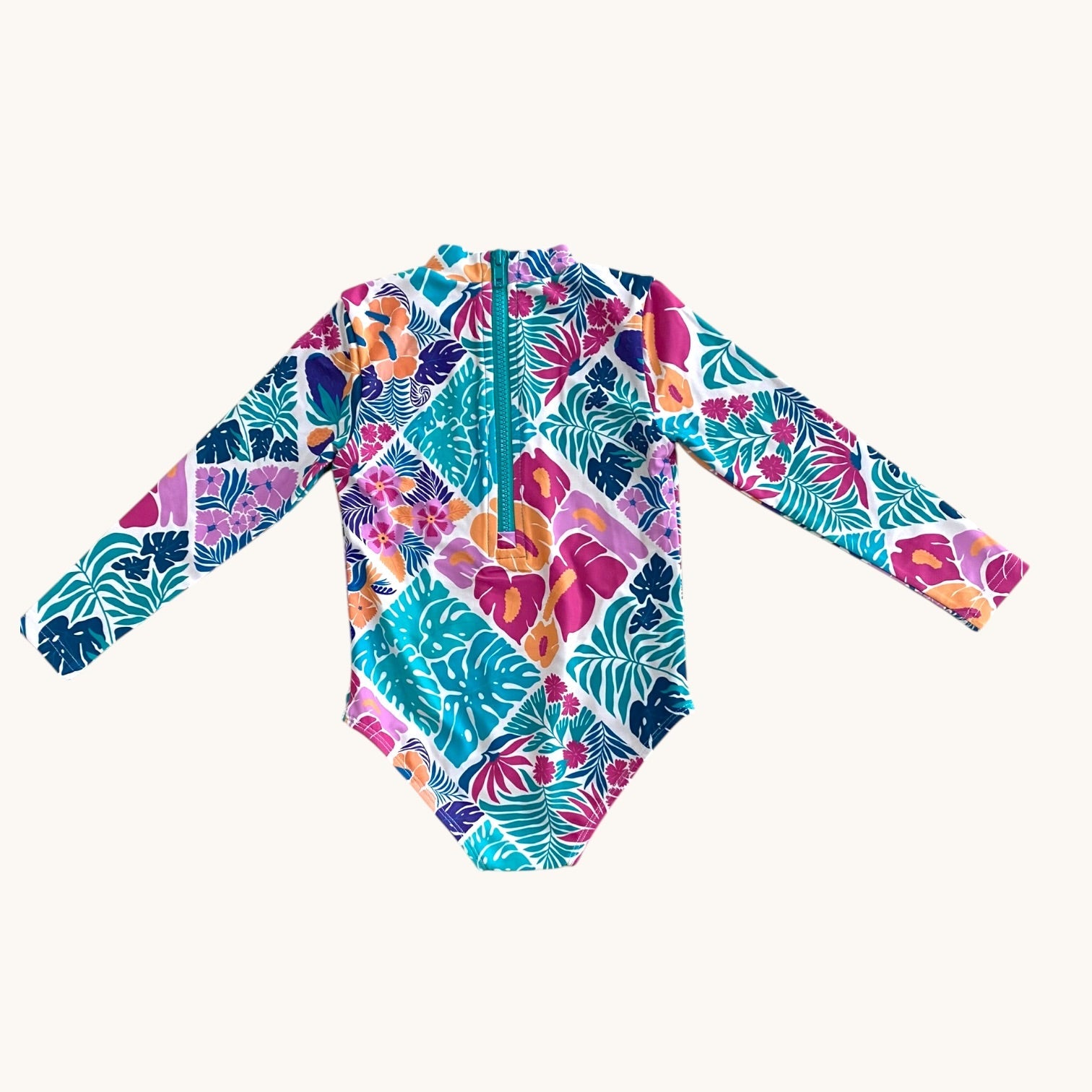 Tropical Muse Long Sleeve Swimsuit - Sweet Sweet Honey Hawaii