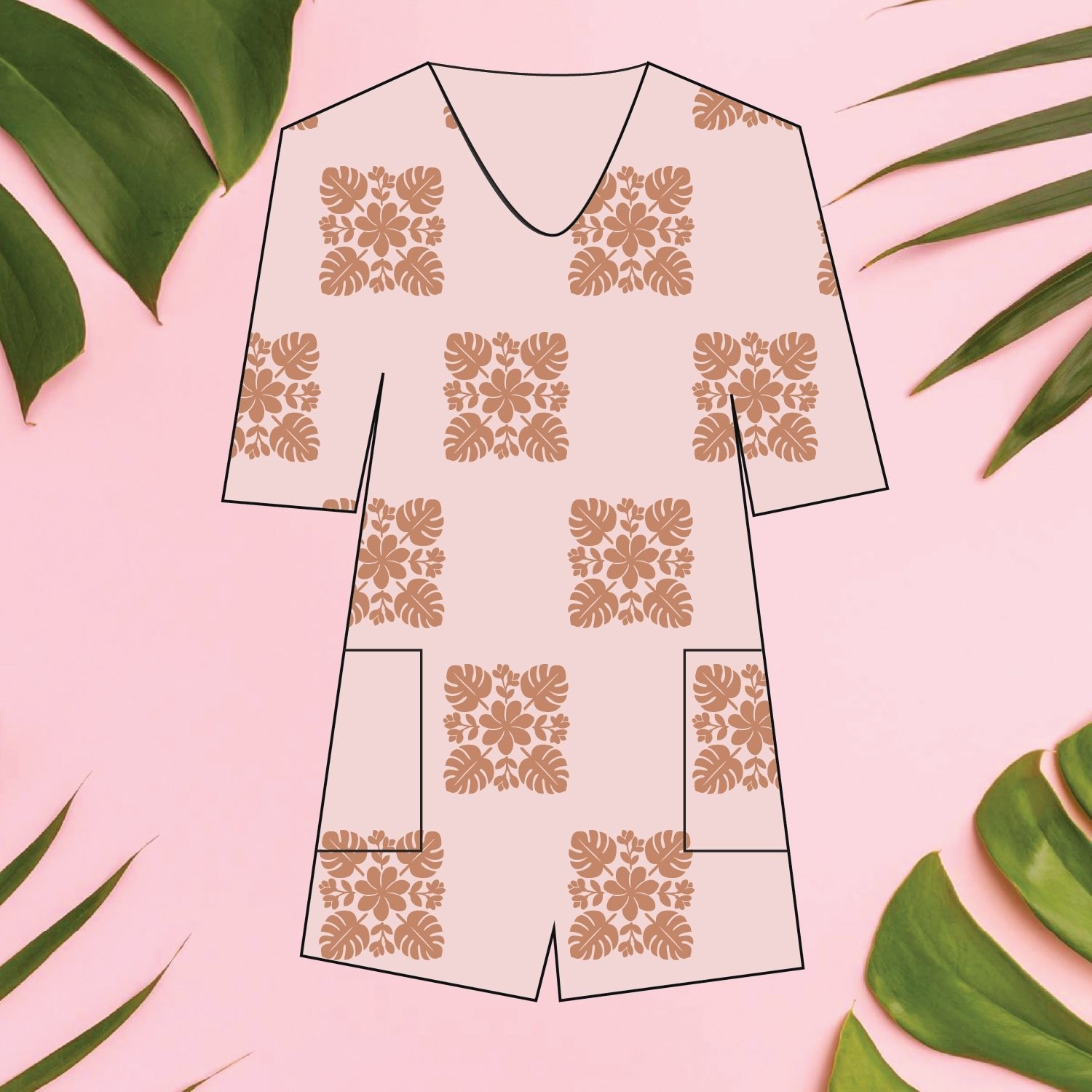 Women's Blush | Heirloom Tee Romper - Sweet Sweet Honey Hawaii