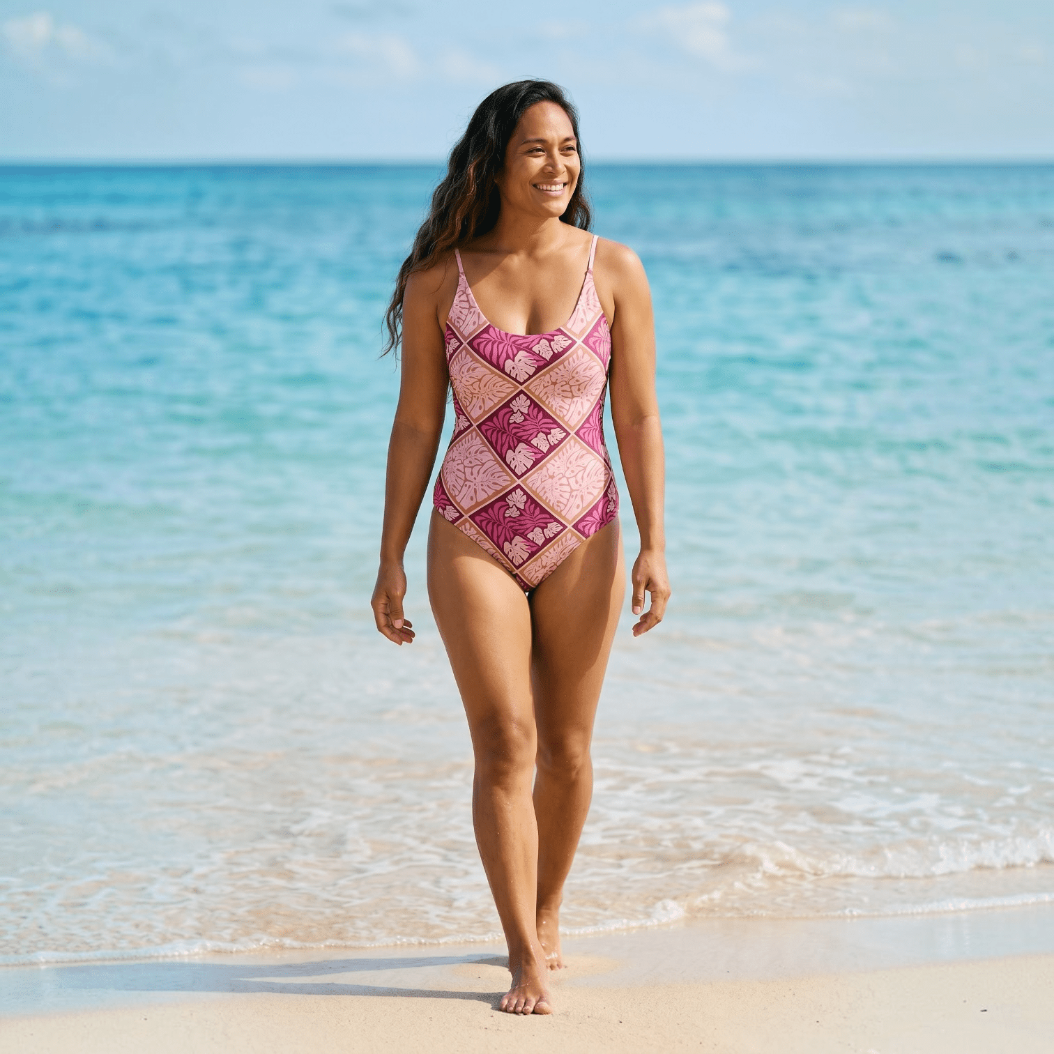 Women's Island Blush/Tropical Muse Reversible Bikini - Sweet Sweet Honey Hawaii