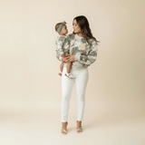 Women's Tropical Monstera Crewneck Sweater - Sweet Sweet Honey Hawaii